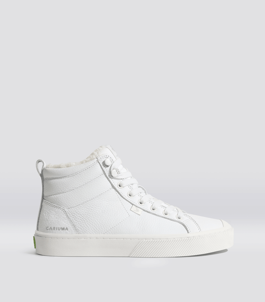 OCA Therma High Hooks White Premium Leather Boot