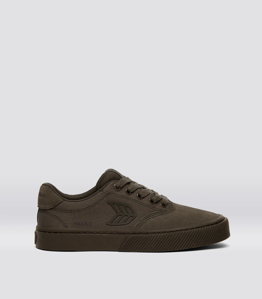 NAIOCA PRO All Teak Suede and Canvas Sneaker