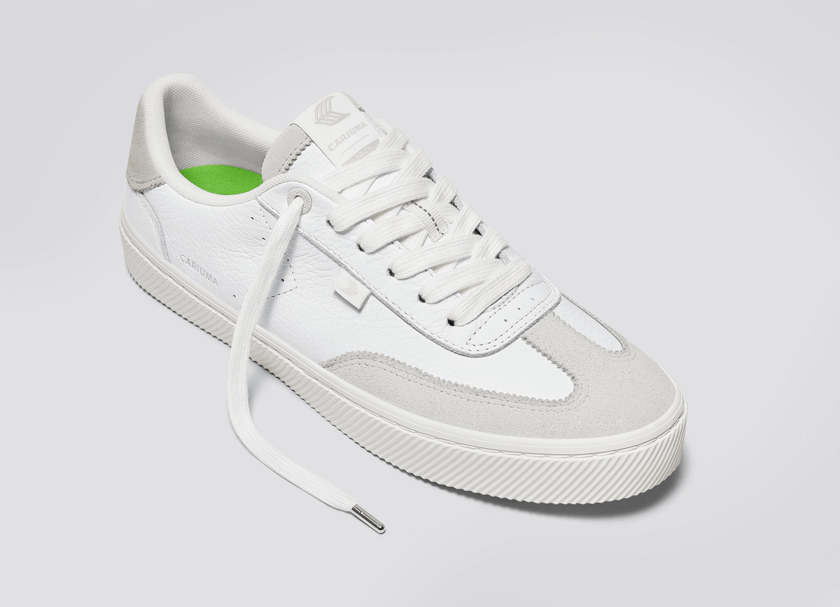 TOCA White Premium Leather Smoke White Suede Sneaker