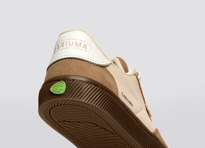 TOCA Teak Light Cream Nylon Latte Suede Sneaker