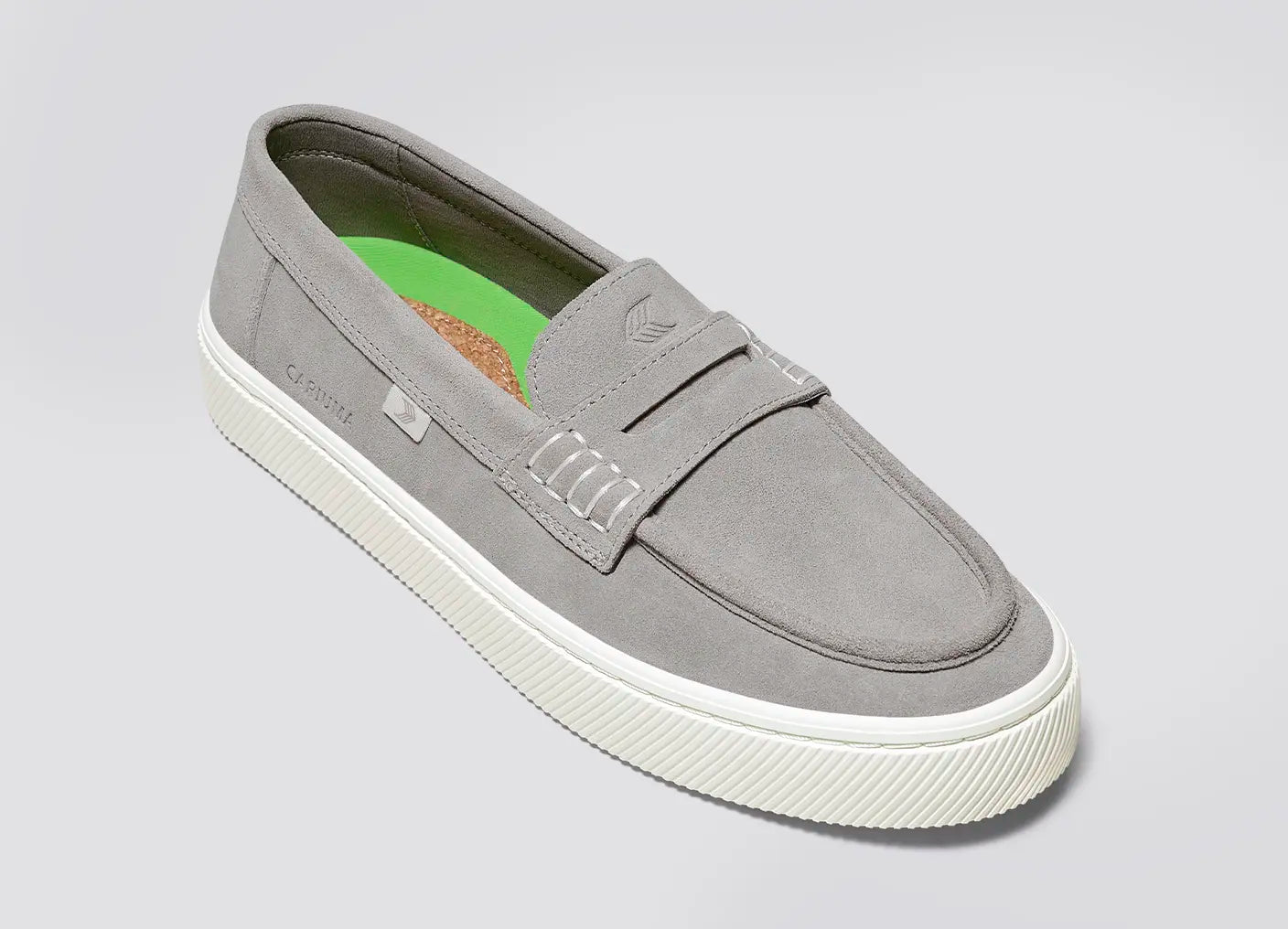 CAJU Loafer Light Grey Suede