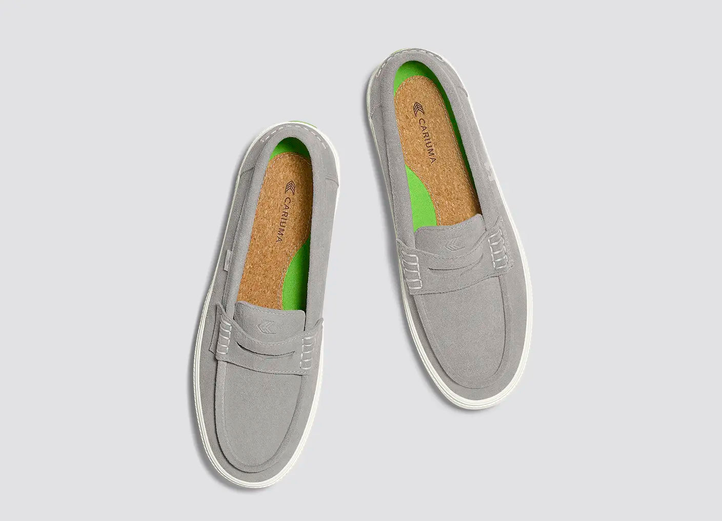 CAJU Loafer Light Grey Suede