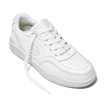 UBA White Premium Leather Ice Logo Sneaker