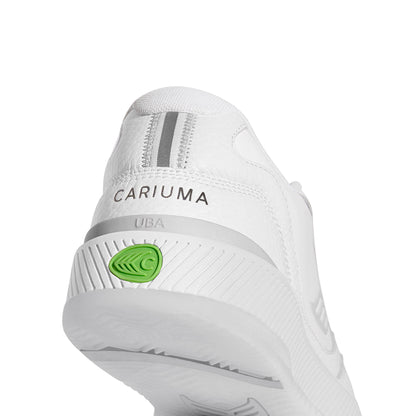 UBA White Premium Leather Ice Logo Sneaker