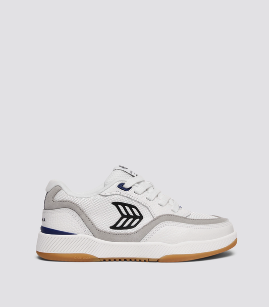 UBA PRO Off-White Suede and Smoke White Mesh Black Logo Sneaker