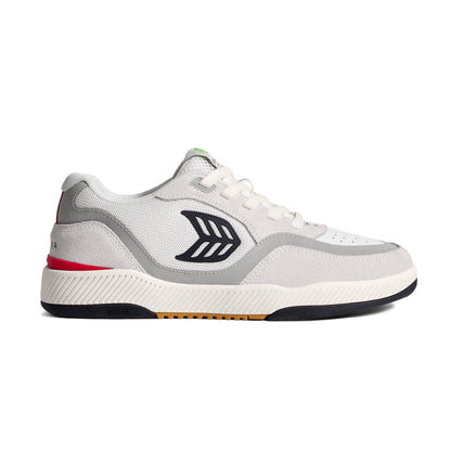 UBA PRO Smoke White Suede Off-White Mesh Black Logo Red Sneaker