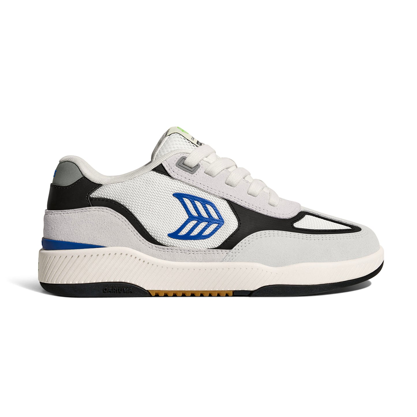 Skategoat C25 PRO Smoke White Suede Off-White Mesh Bold Blue Logo Black Sneaker