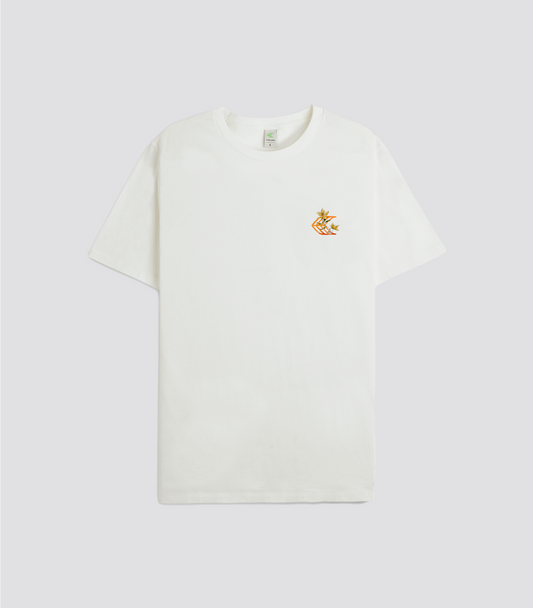 T-Shirt Off White Floral Surfboard