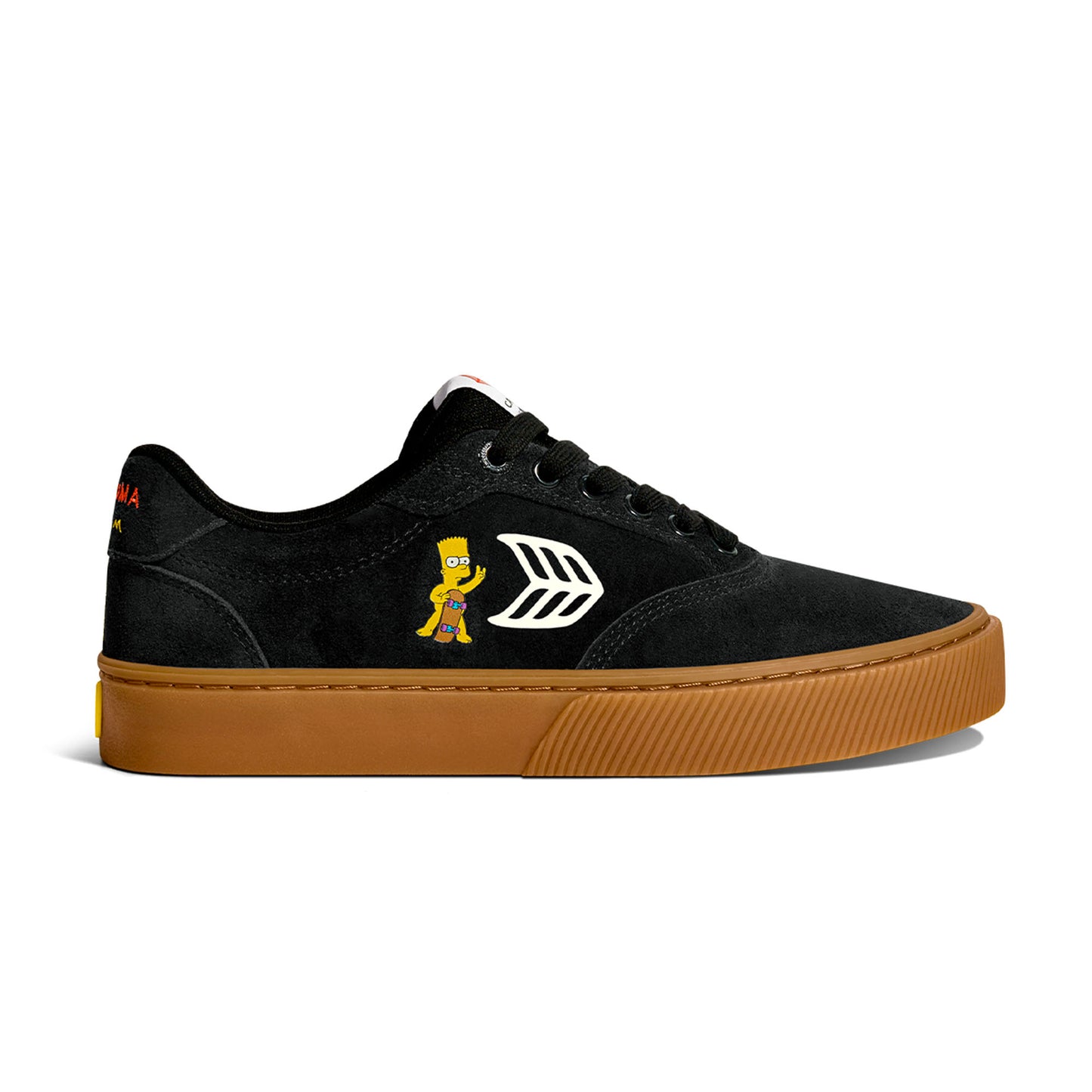 Simpsonovi NAIOCA Black Suede Bart Skateboard