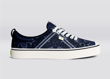 OCA Low Navy Bandana Canvas Sneaker