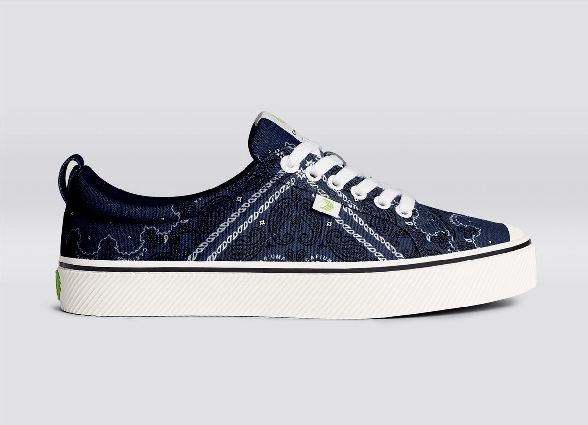 OCA Low Navy Bandana Canvas Sneaker