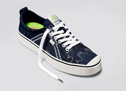 OCA Low Navy Bandana Canvas Sneaker