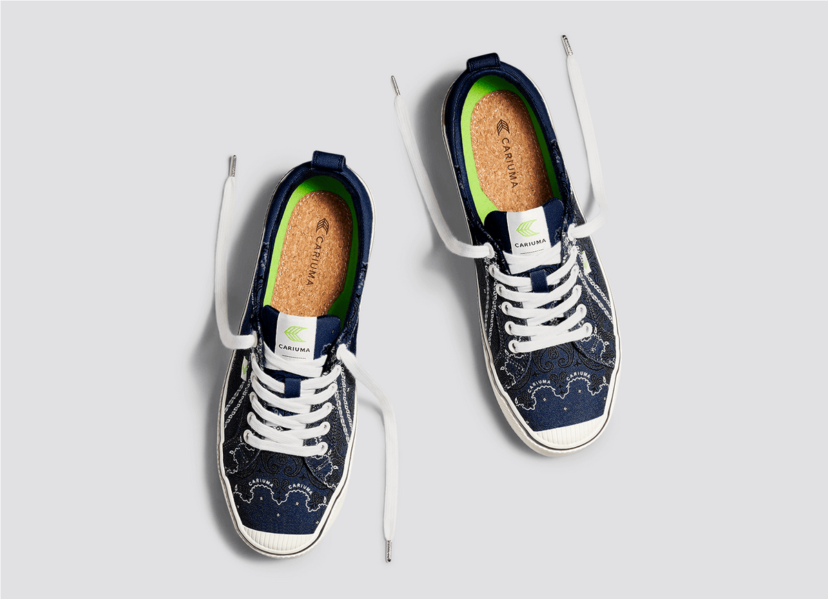 OCA Low Navy Bandana Canvas Sneaker